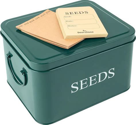 original metal seed box organiser|gardeners supply seed boxes.